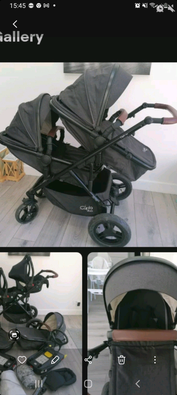 gumtree twin pram